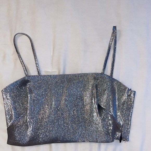 H&M Glittery crop top size x-small - Picture 3 of 6
